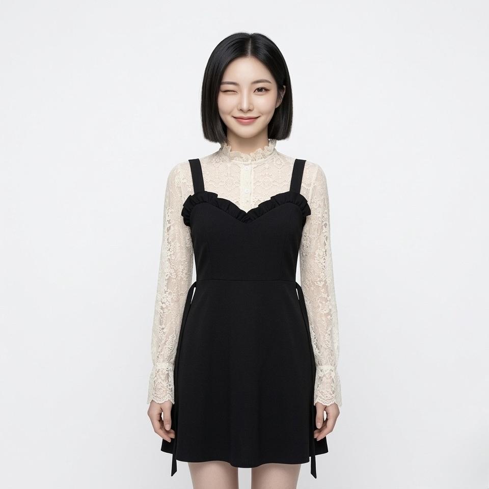 검정 원피스