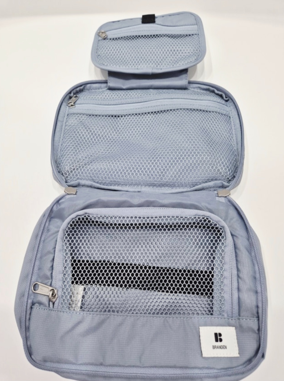 브랜든 워시백 휴대용 파우치 세면가방 블루