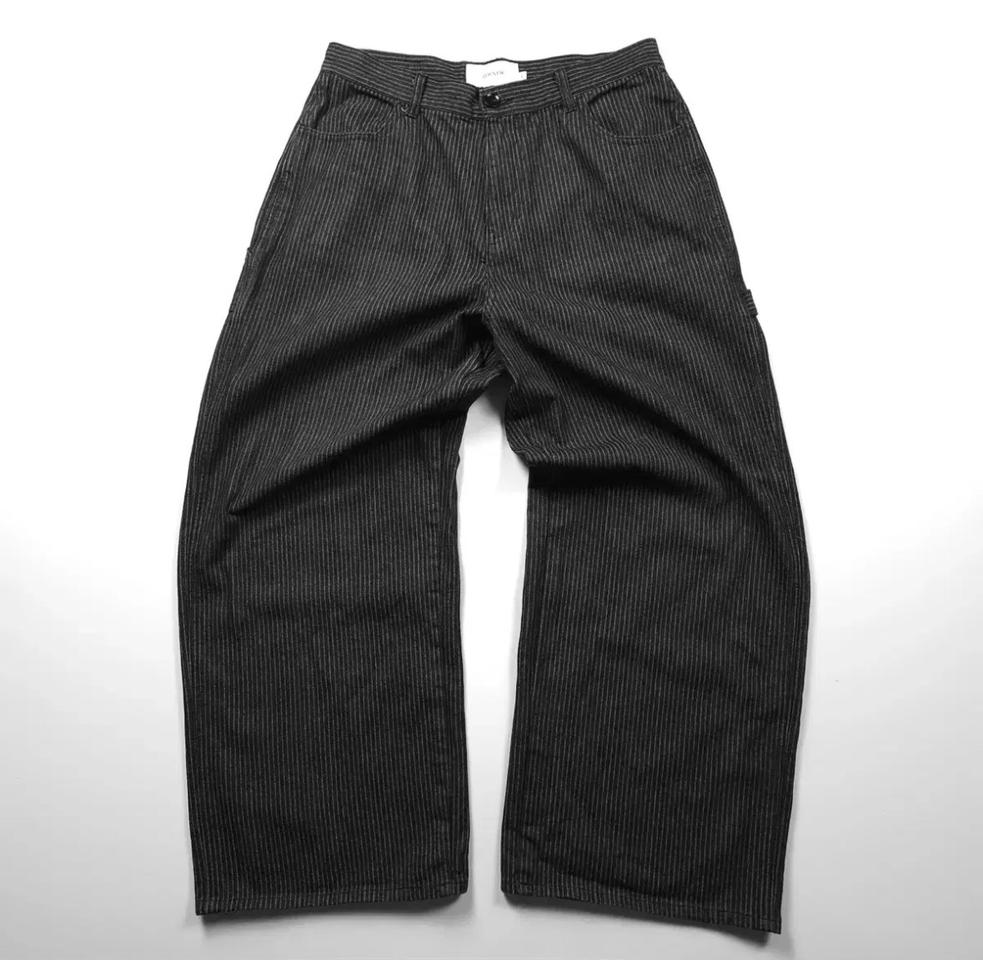 아카이브 빈티지 와이드핏 히코리 카펜터 워크 팬츠 (L)