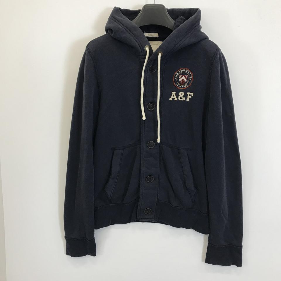 아베크롬비 Y2K 버튼 로고 후드집업 [M]
