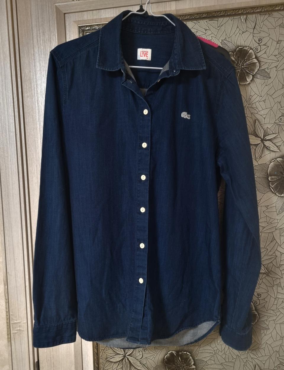라코스테 데님셔츠 M