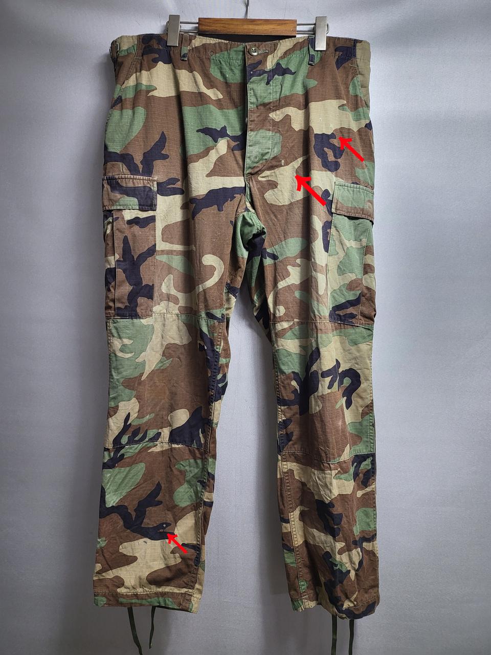 라지레귤러 미군 오리지날 우드랜드 전투복 바지 , 하계용