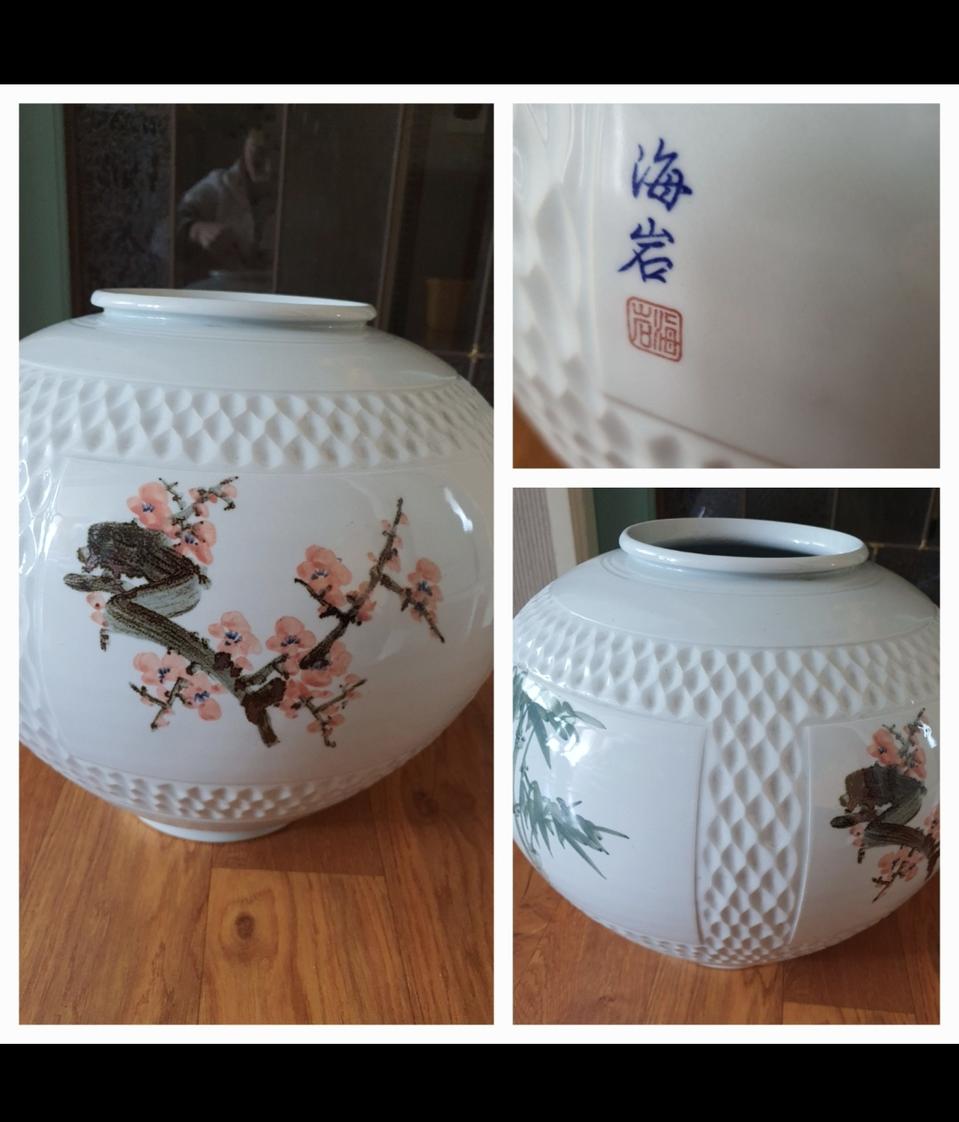 도예가작품 고급 도자기 큰항아리 고급스럽고 깔끔 인테리어로 멋짐 10만원