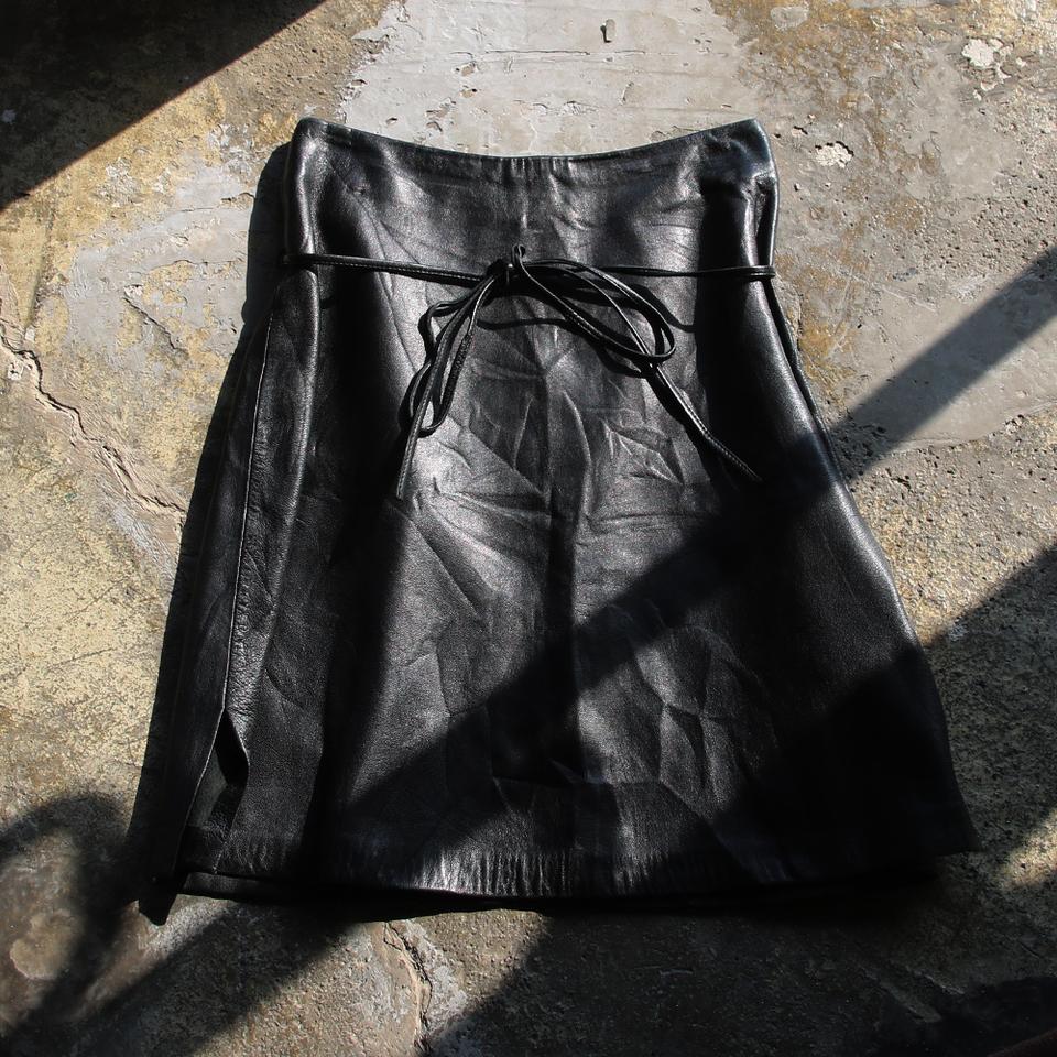 JILL STUART 레더 스커트 (여성용 24.5)