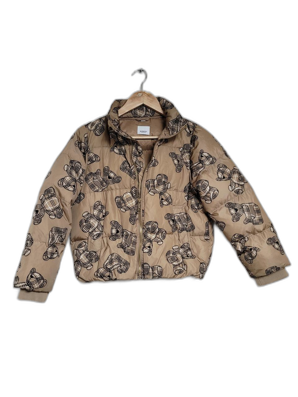 버버리 베어 프린트 패딩 점퍼.140