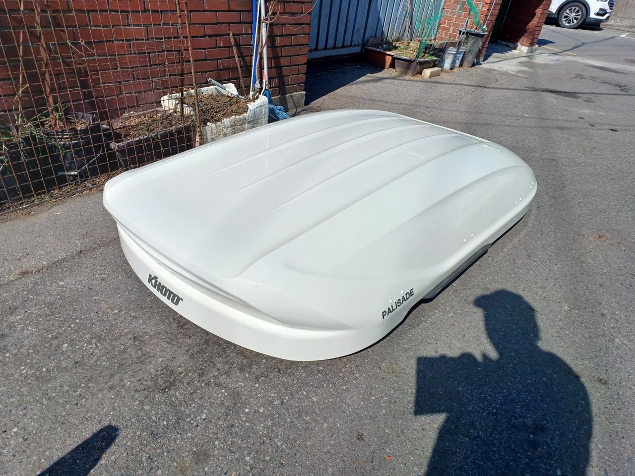 팰리세이드lx2 코토일체형루프박스 화이트 변색