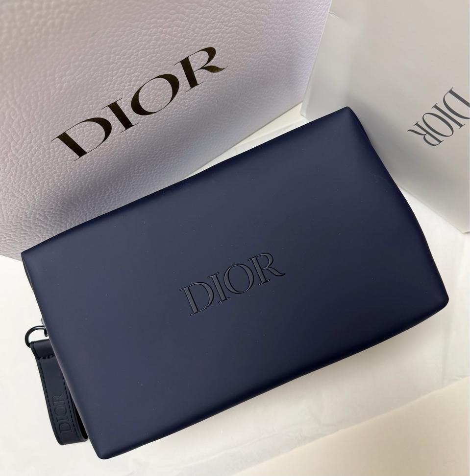 디올 뷰티 정품 남성용 여행용 파우치 네이비