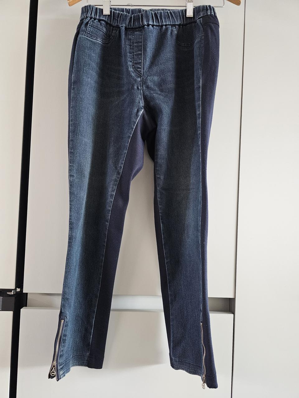 Lee Dong Soo 여성 데님 허리밴드 바지