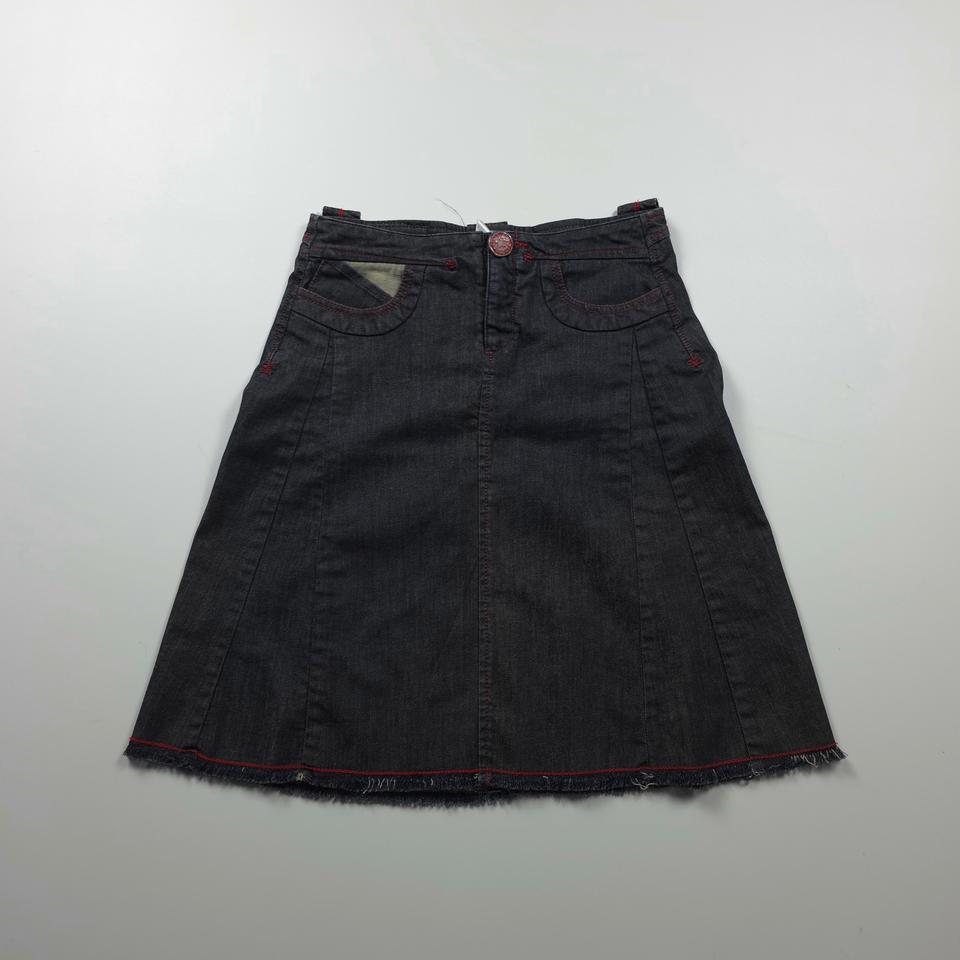 일본 Y2K 빈티지 데님 미디 스커트 (M)
