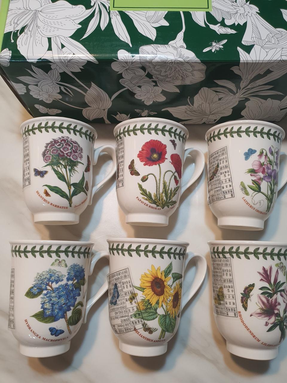 영국포트메리온 보타닉가든 벨머그 백화점정품 새상품 6개