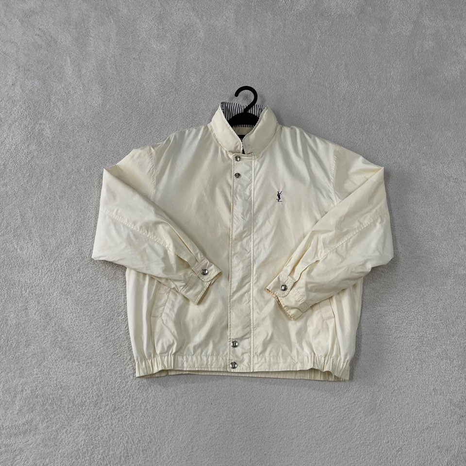 100 입생로랑 올드스쿨 블루종 자켓 