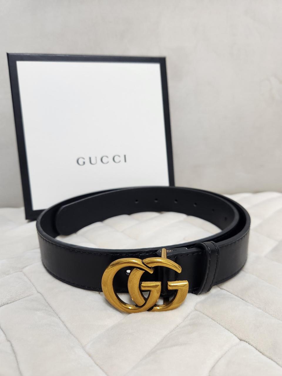[풀박/무료배송] 구찌 GG 마몬트 블랙 벨트 (상태A+ ) 박스동봉