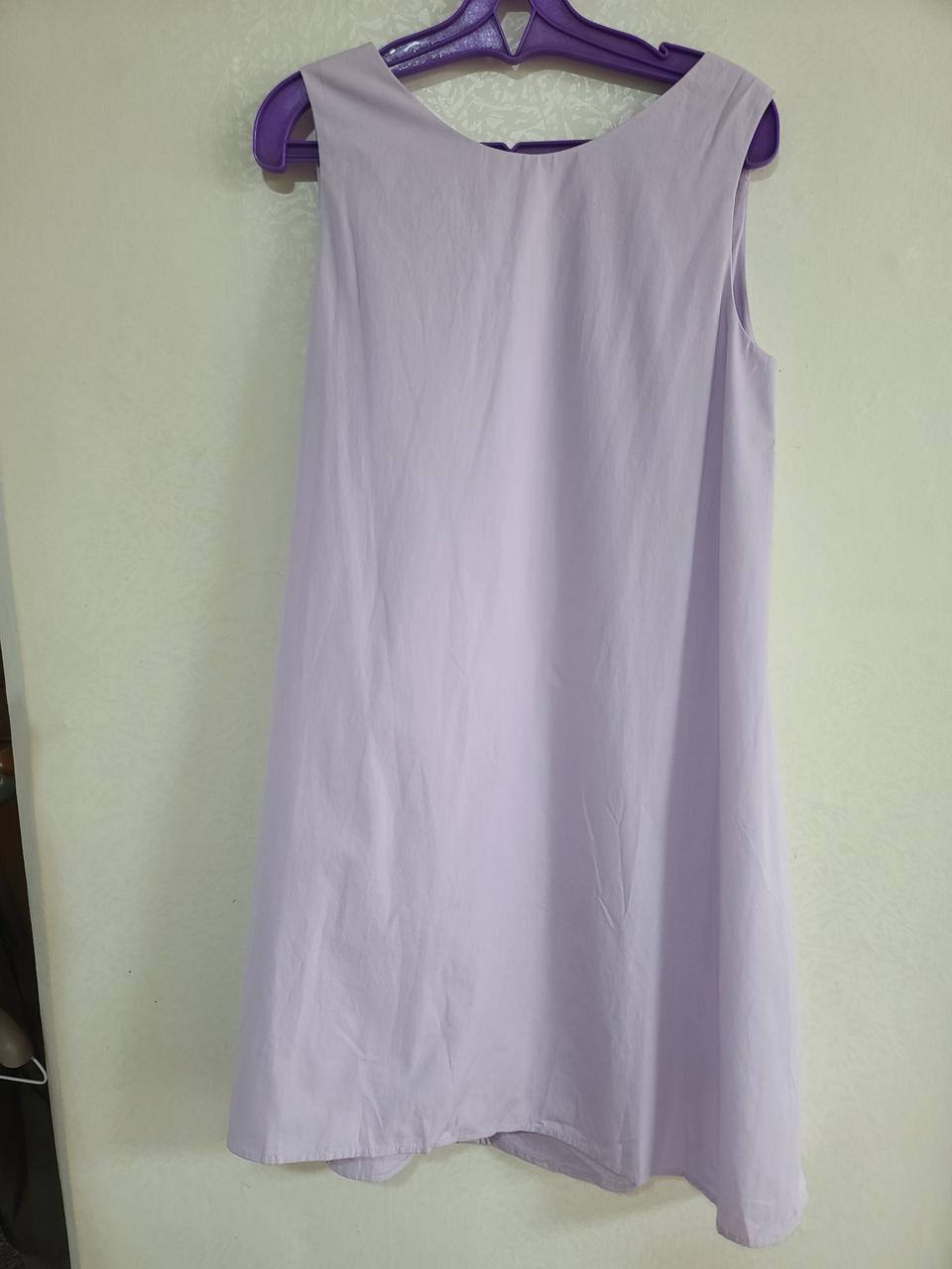 sie  라벤더 미소매 원피스 프리