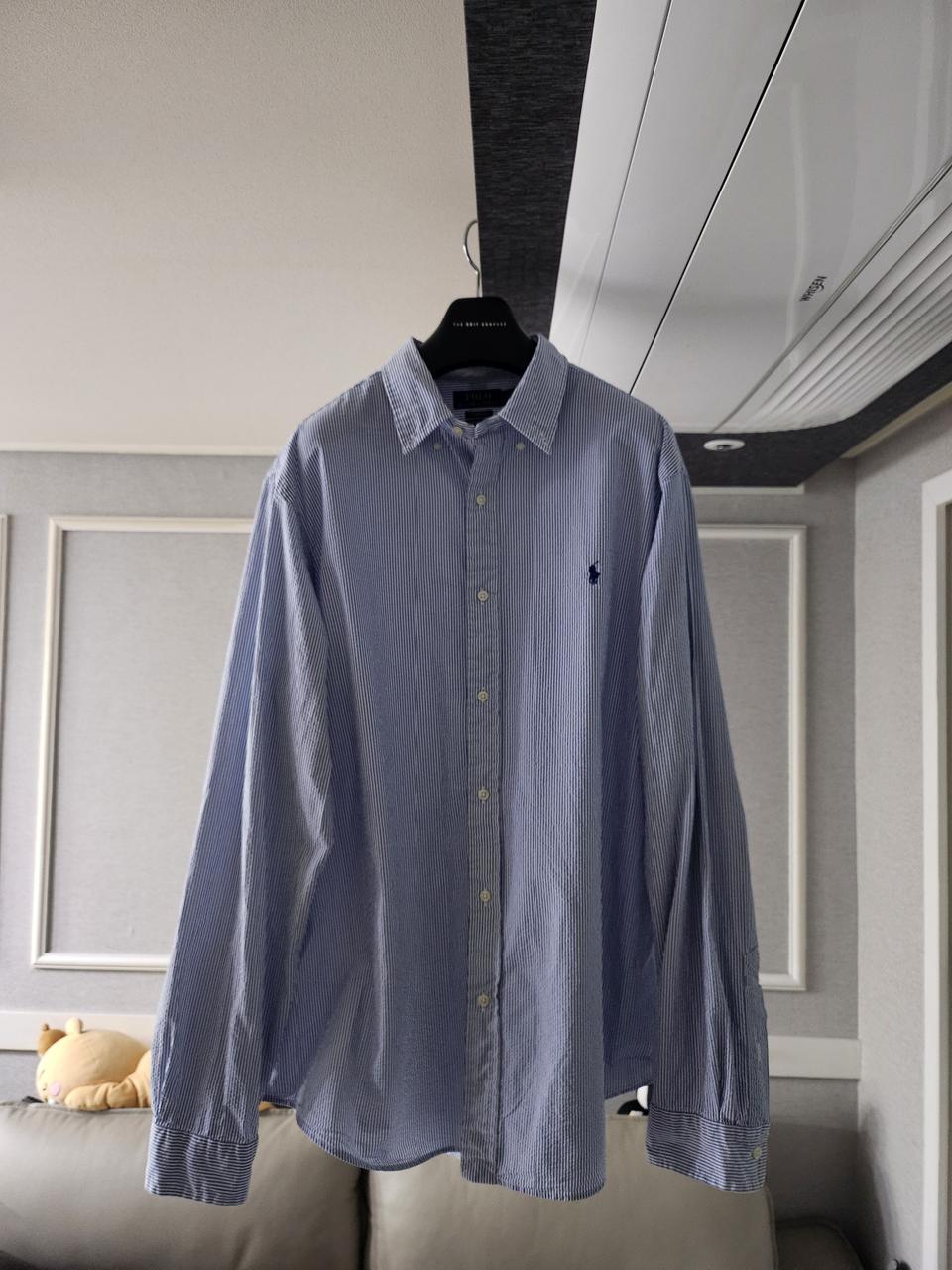 [거의 새것] 폴로 랄프로렌 스트라이프 셔츠 남방 클래식 XXL