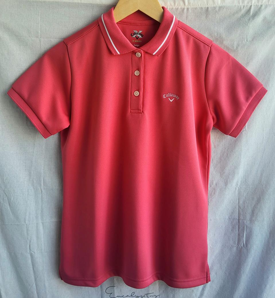 캘러웨이 여성 골프 반팔 카라티 L