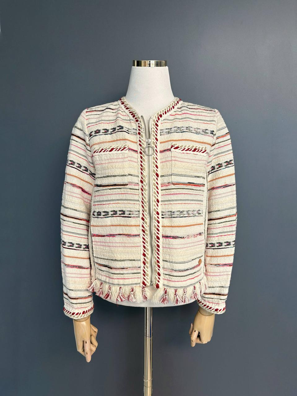 썰스데이아일랜드 트위드집업자켓