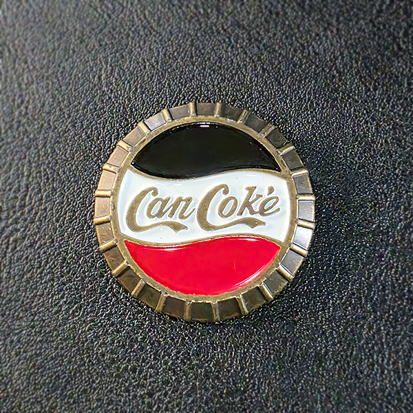 Can Coke 브로치 남자 여자 엔틱 빈티지 명품 병뚜껑 콜라