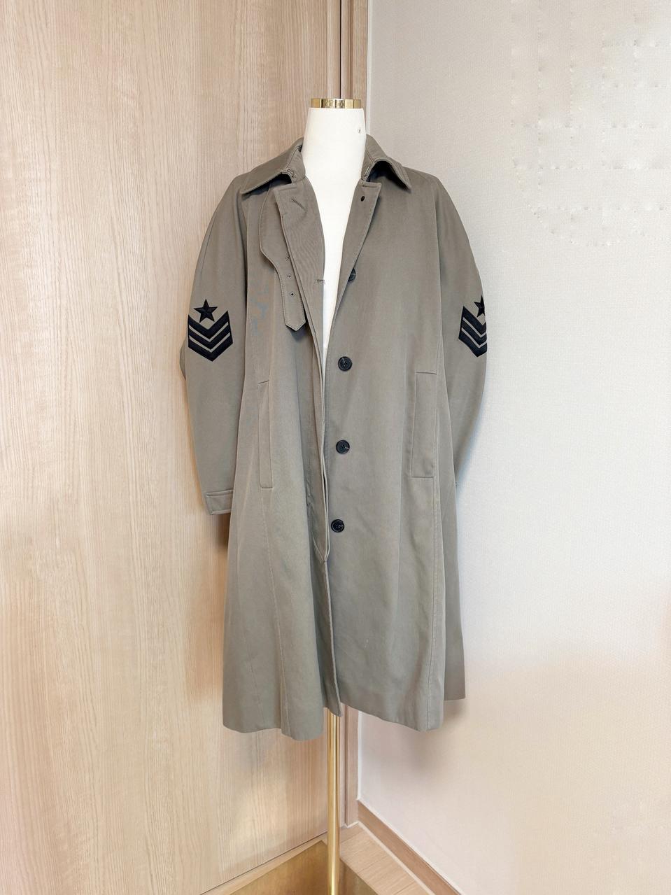 톰보이 오버핏 면 코트