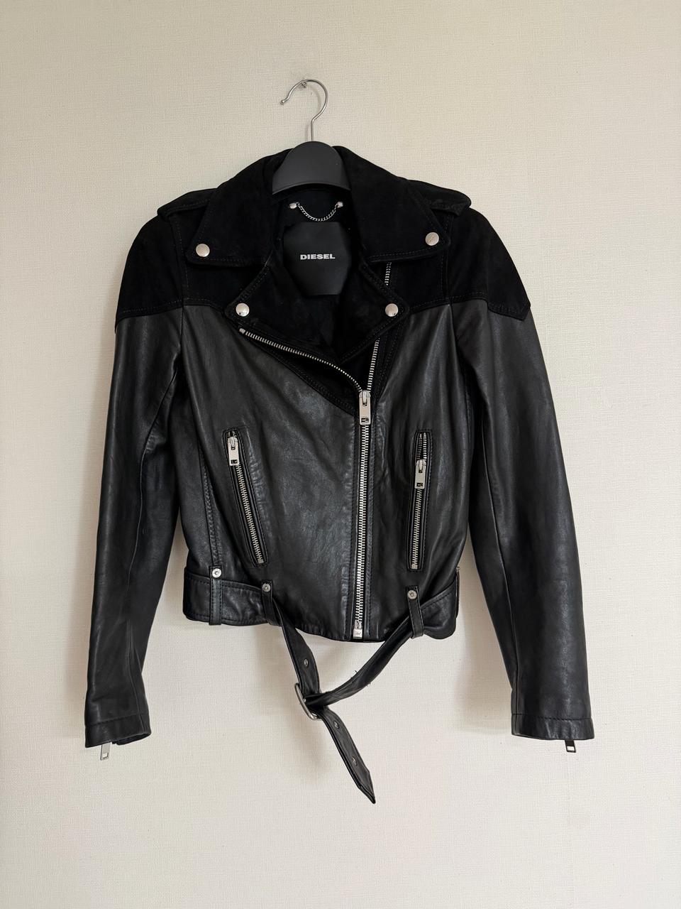 디젤 양가죽 라이더 자켓