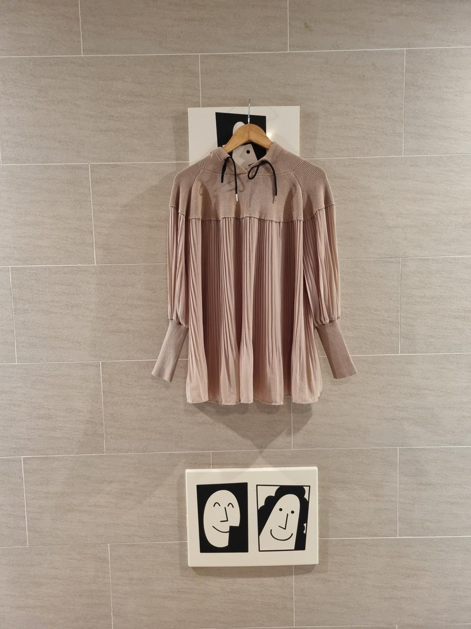 샤방샤방~ 주름 플리츠튜닉블라우스