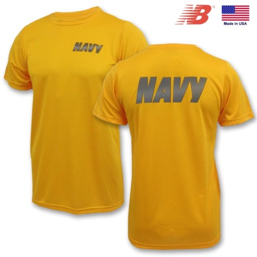 뉴발란스 미해군 오리지날 신형 노란 반팔 티셔츠