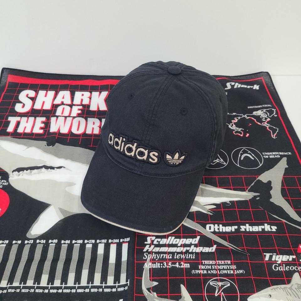 90s 아디다스 빈티지 올드스쿨 Y2K 블랙 볼캡 모자 (대두)