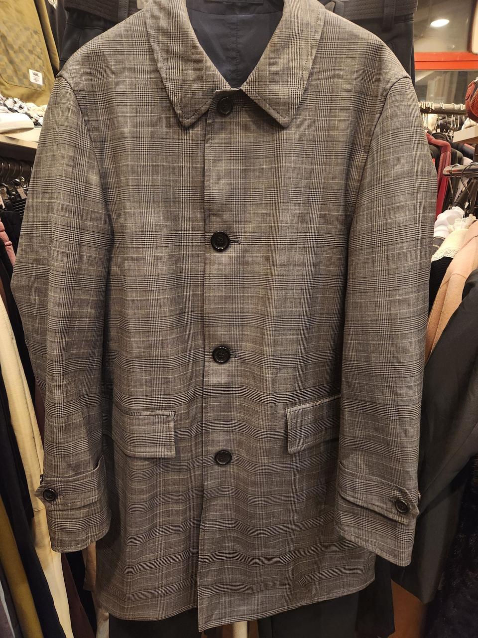 버버리 런던 체크 리버시블 남성코트