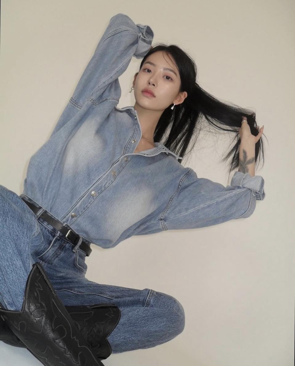 페일제이드 빈티지 데님 오버사이즈 셔츠 파인체리