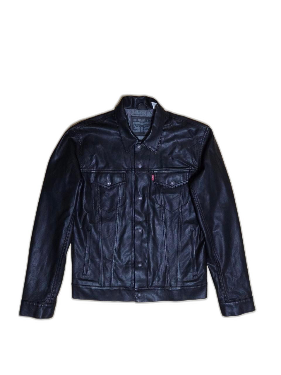 리바이스 블랙 레더 트러커 자켓 거의새제품