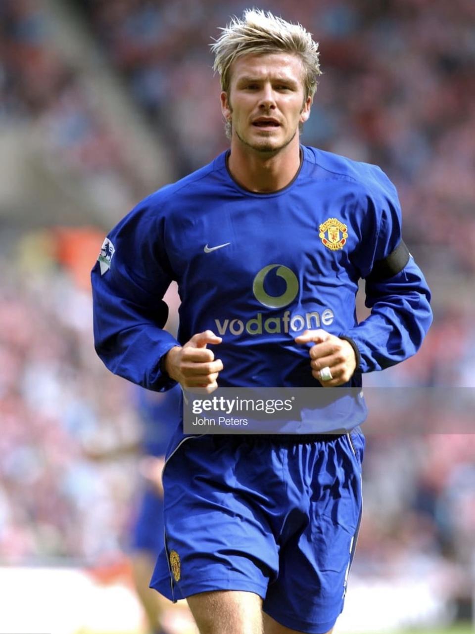 [S] 나이키 맨유 02-03 써드 베컴 리그 마킹 유니폼