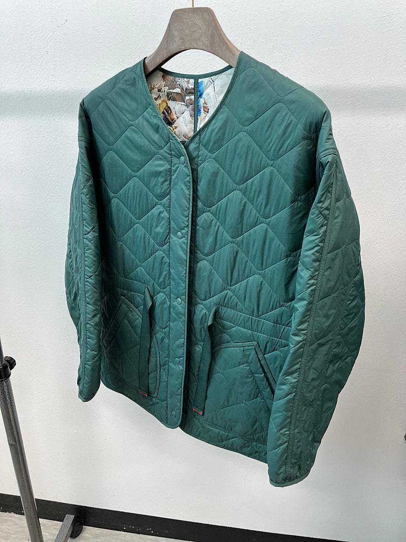 여) 코오롱 리버시블 퀼팅자켓