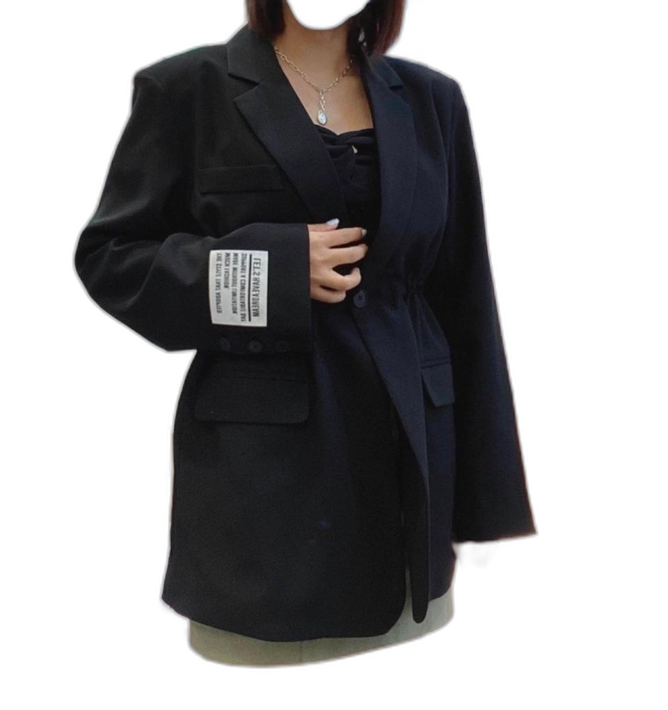 웨이스트 스트링 자켓