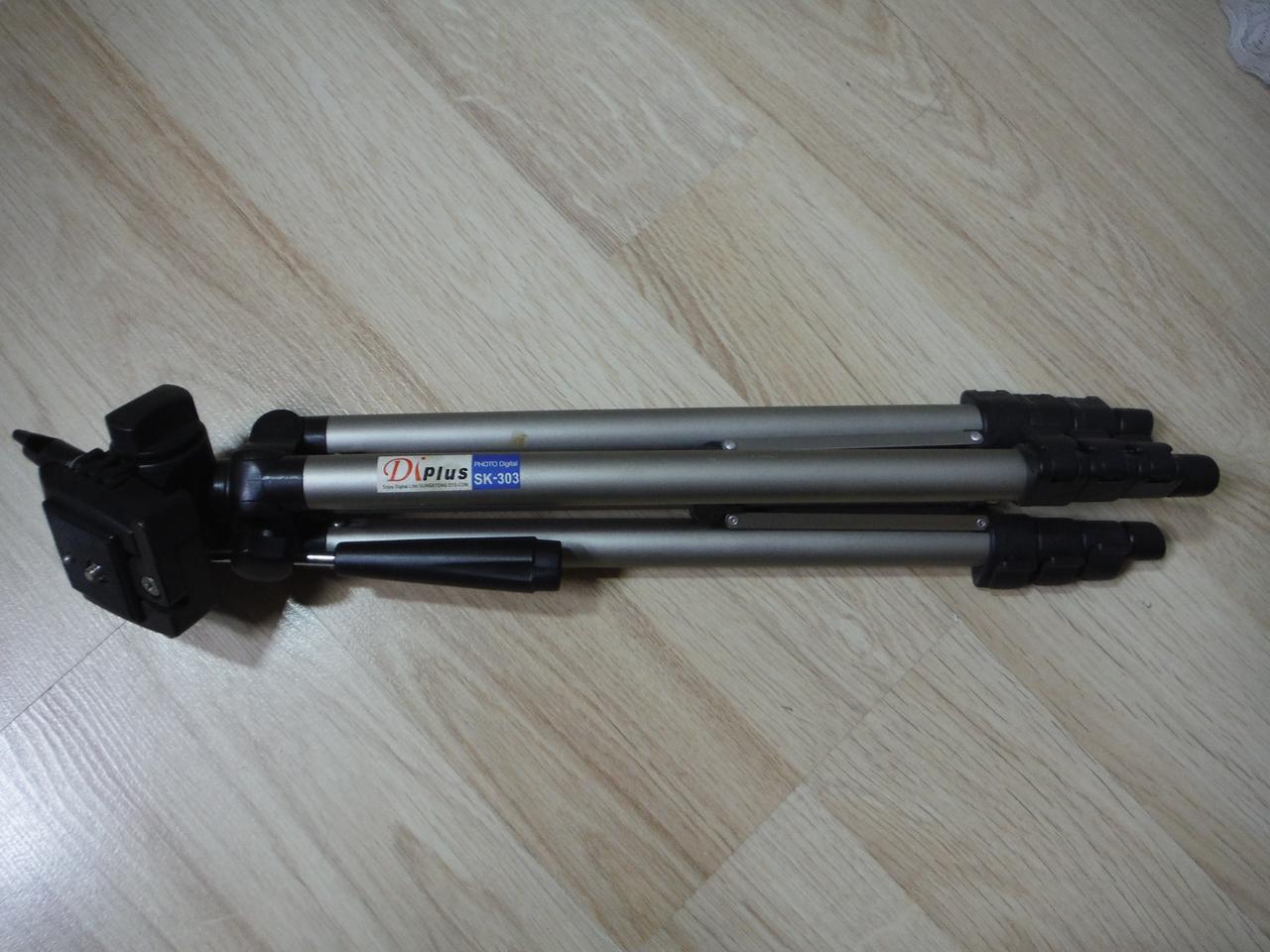 (디플러스) SK-303 카메라 삼각대 4단 헤드1단 퀵슈분리