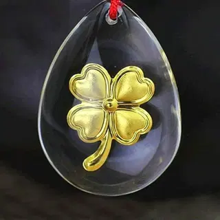 새 네잎클로버 24K 순금 펜던트 목걸이 골드 공예품 금 선물 금수집