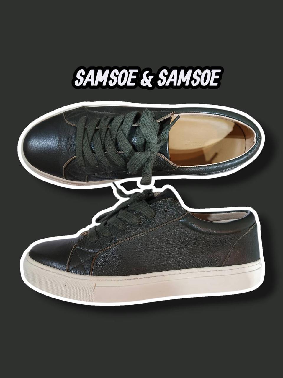 43/275/ 샘소이 샘소이 가죽 스니커즈 올리브 /0325