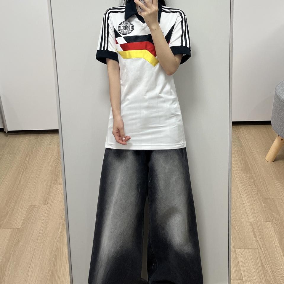 아디다스 독일 90s 레트로 반팔 져지 유니폼