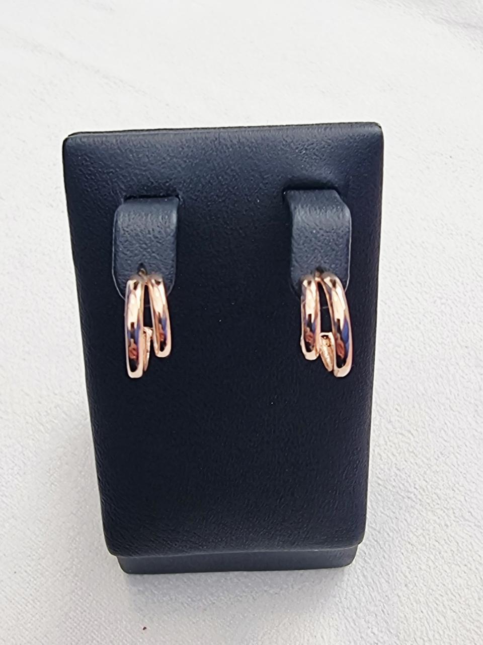 14k  핑크골드  귀걸이