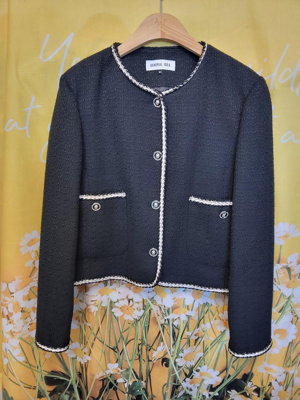 제너럴아이디어 트위드자켓 22년상품M