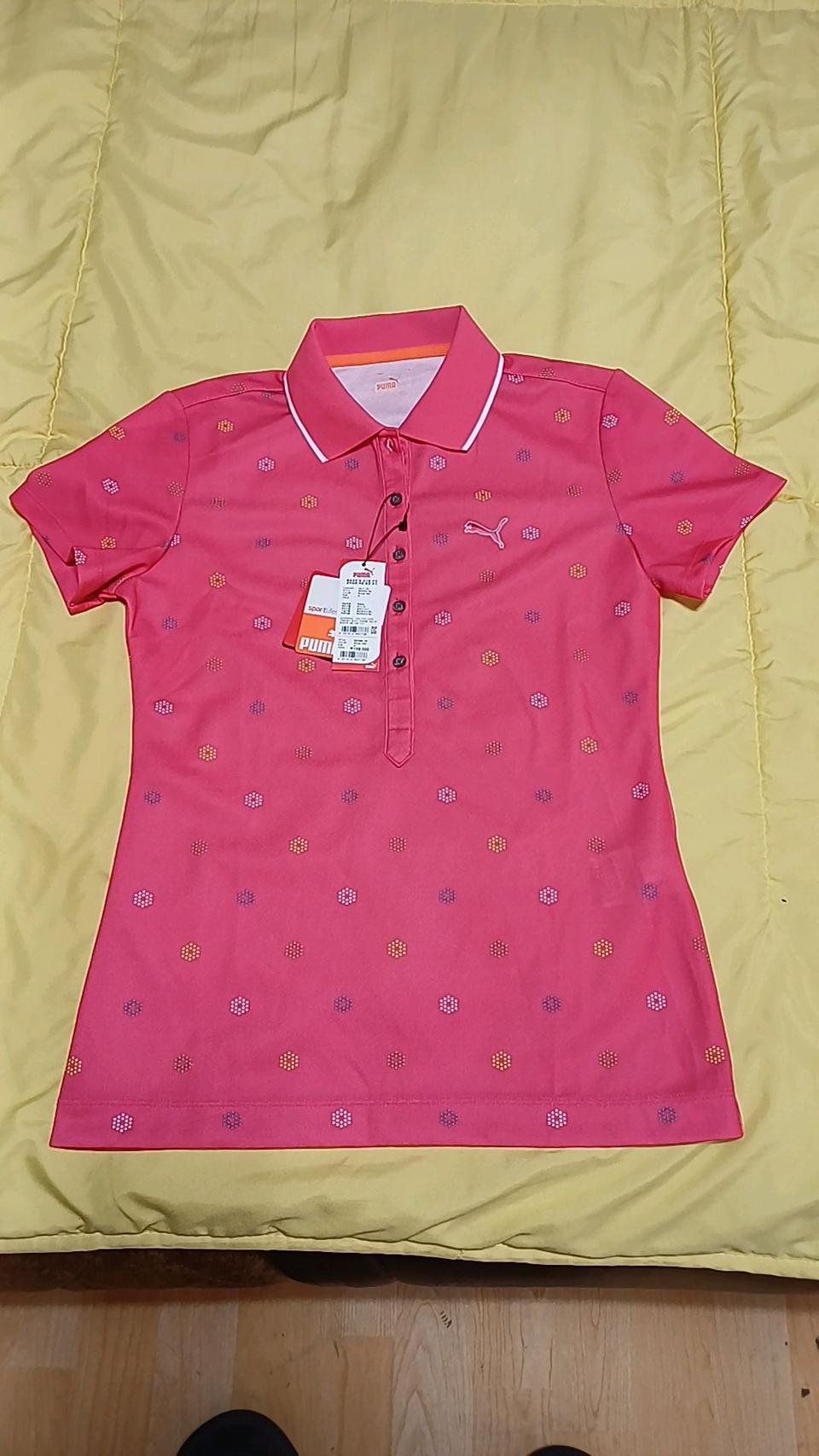 푸마골프 미사용 반팔 85 여성55 가슴43 기장60