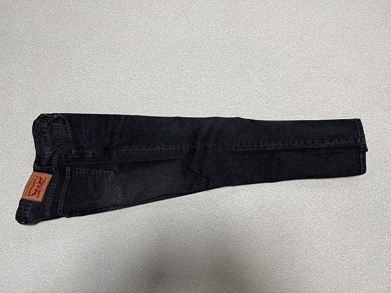 리바이스 511 블랙진 스판 청바지 남성용 32인치