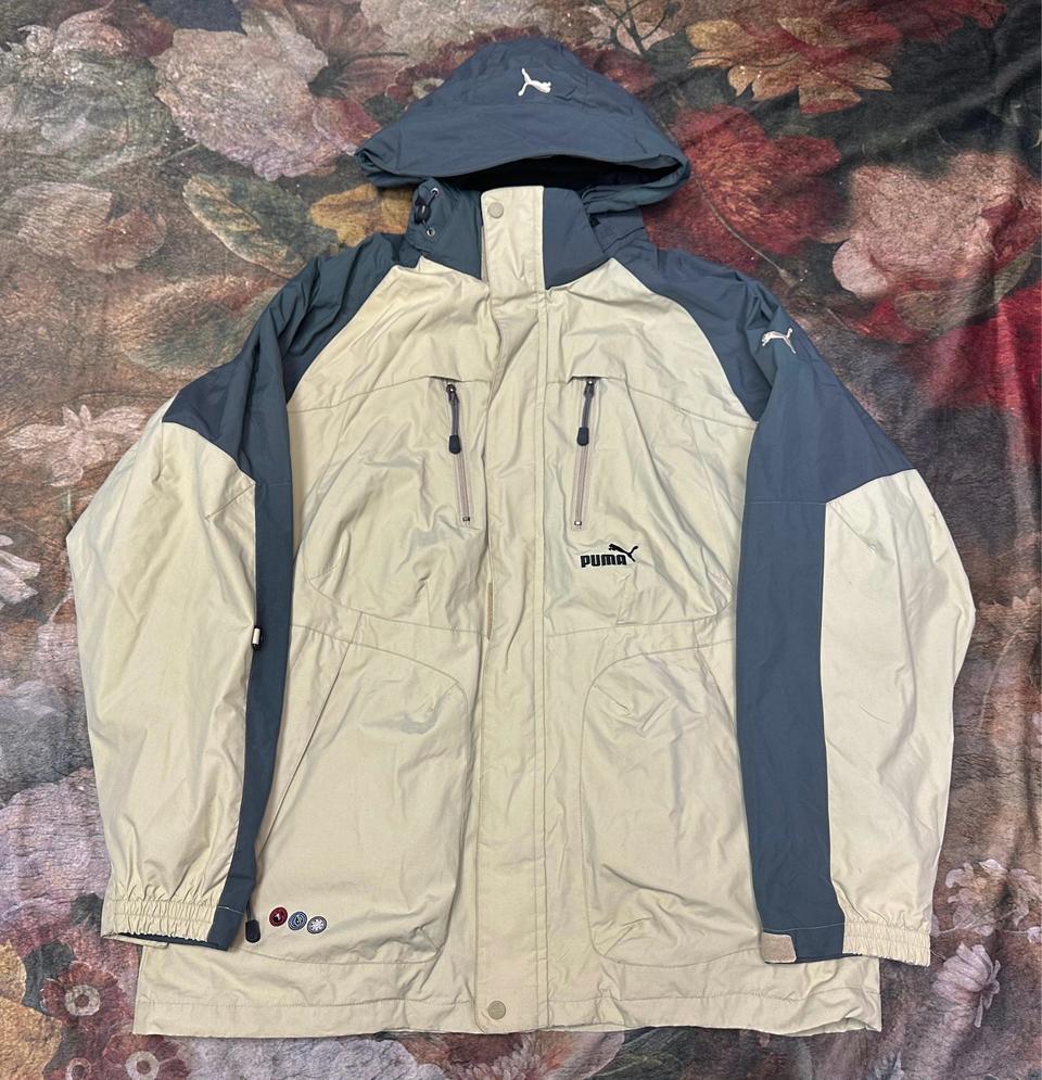 푸마 빈티지 올드스쿨 베이지후드바람막이 XL 나이키 아디다스 퓨마 자켓
