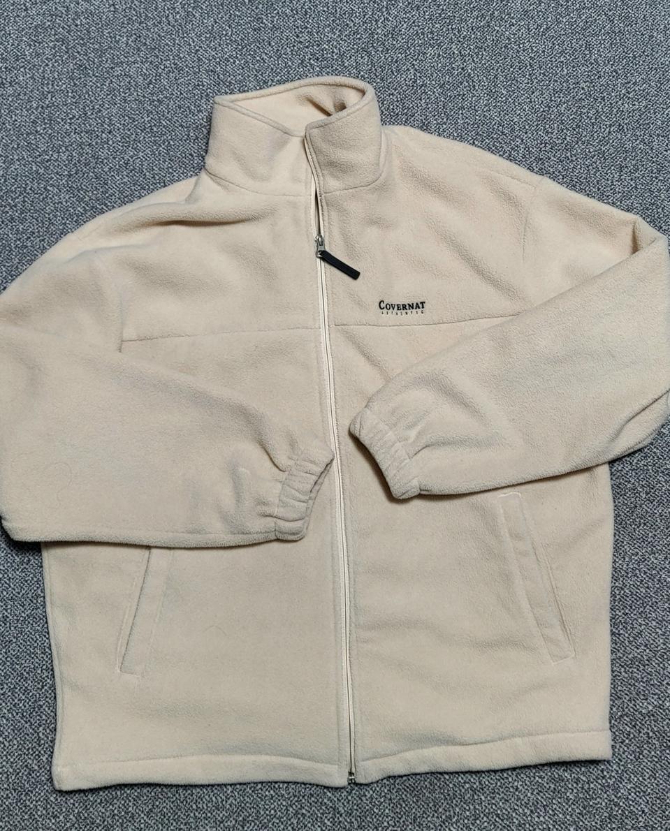 커버낫 플리스 자켓 아이보리 S  오버사이즈