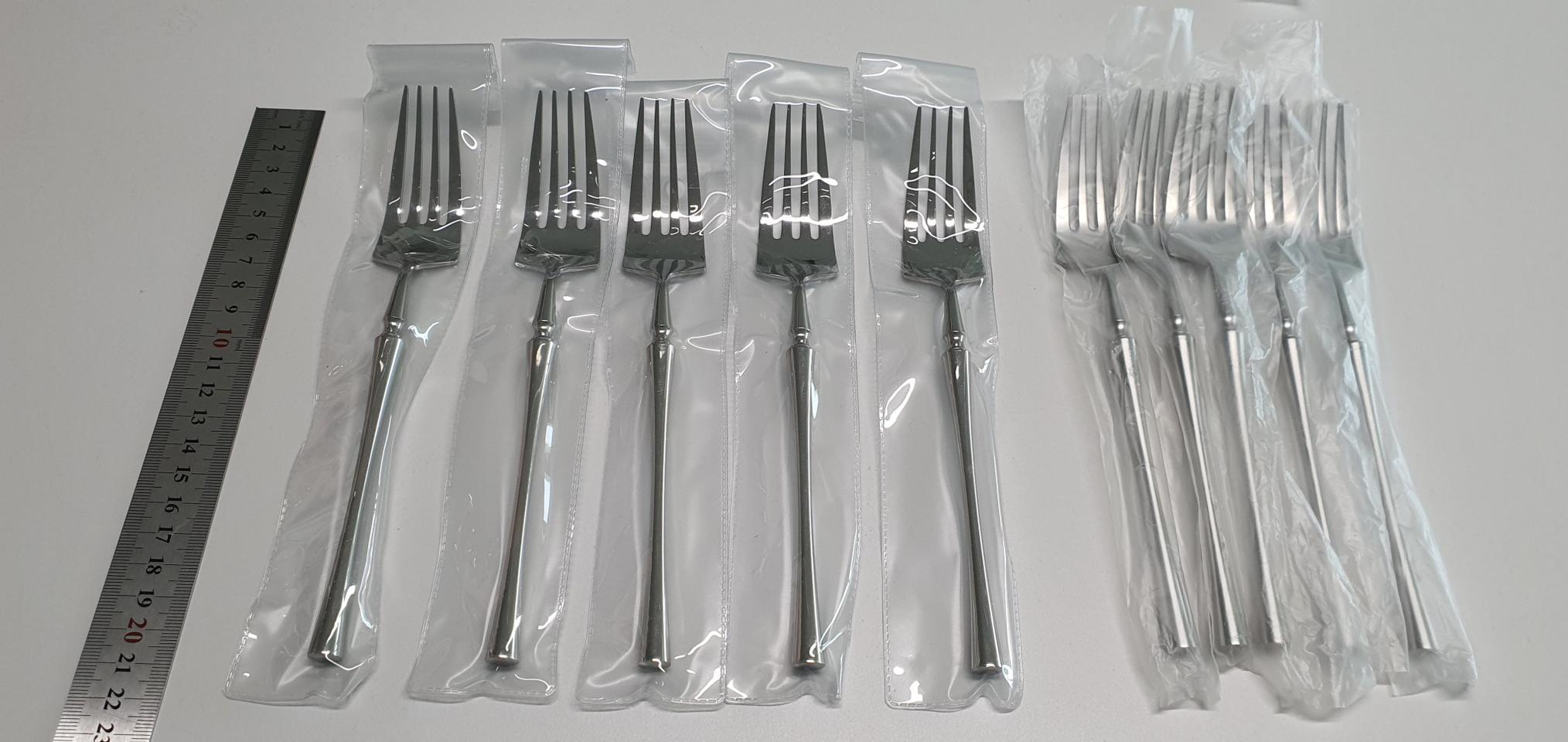 유럽매장 고급 커트러리 메인 포크 10p 일괄(새상품)