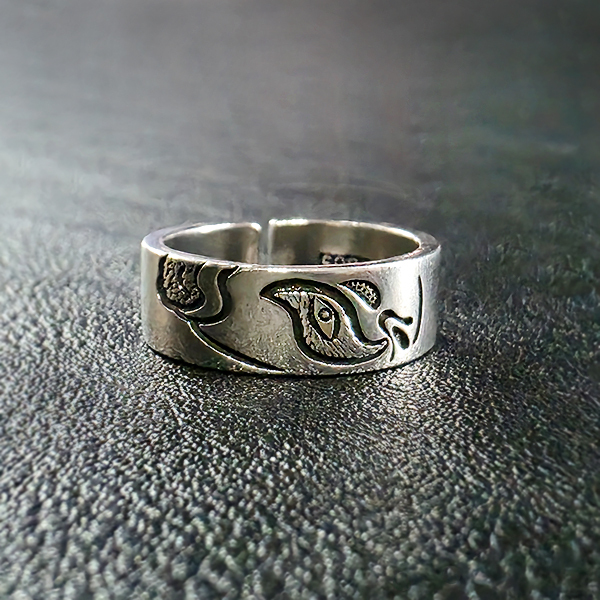 Nemes 실버 남자 엔틱 빈티지 명품 고대 호루스의눈 반지
