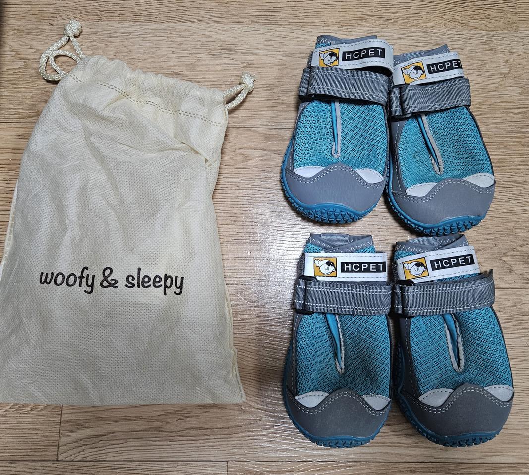 상태최상 우피앤슬리피 HCPET 강아지 산책 신발 싸이즈7호 중대형견용