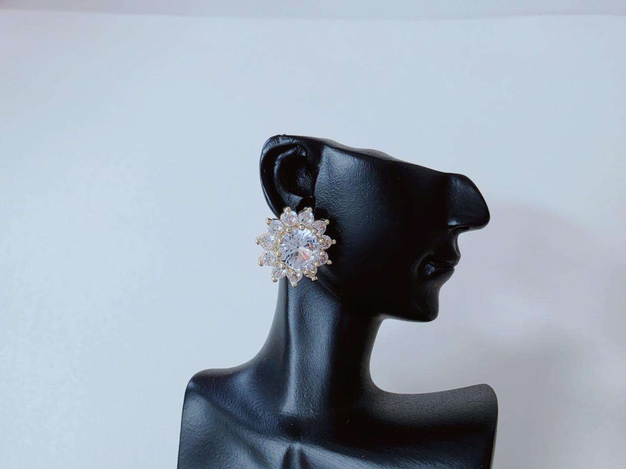 봄꽃골드귀걸이