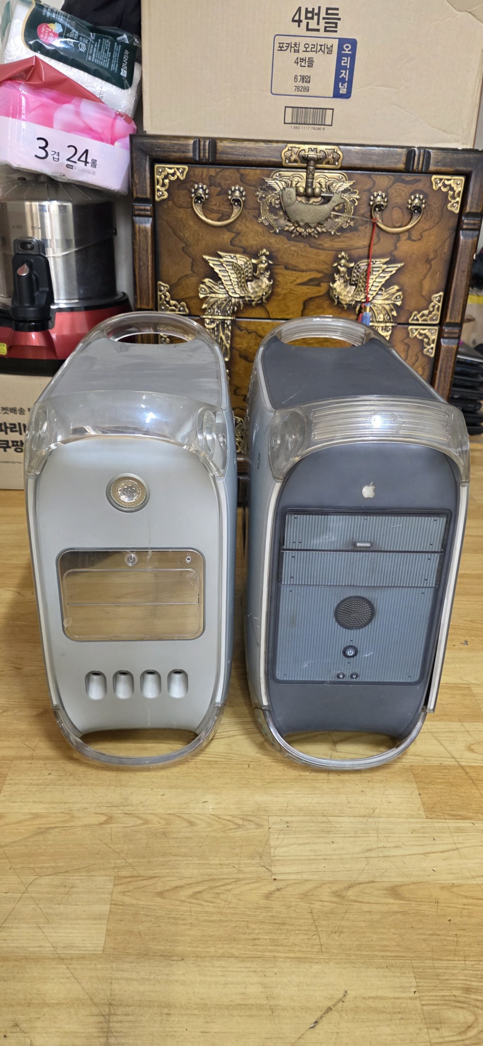 애플 본채 2개 일괄 진열디피용