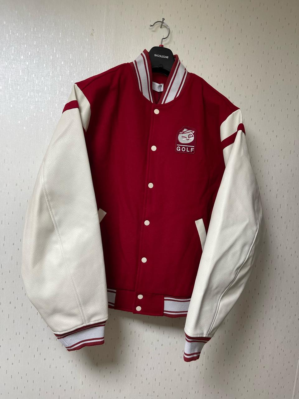 카카오프렌즈 골프 어피치 바시티 자켓 100