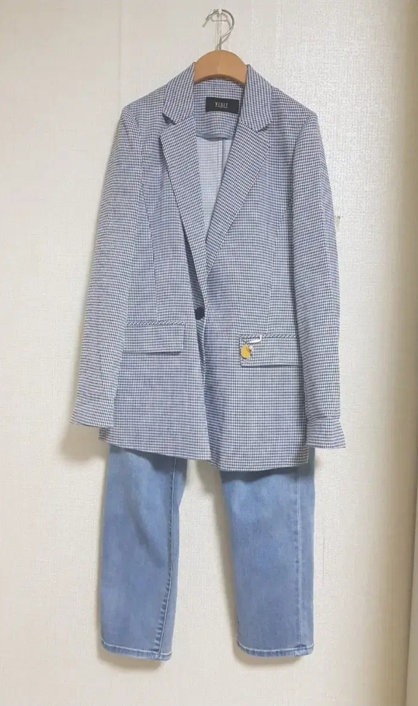 클래식 배색 트위드 자켓 55