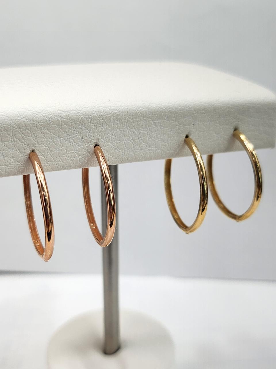 14k 18k 데일리 링 대 귀걸이